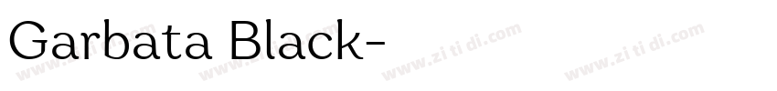 Garbata Black字体转换